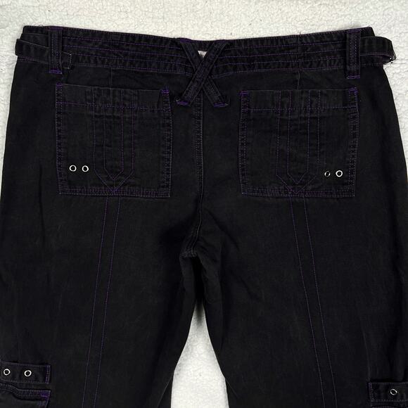 Vintage Tripp NYC Plaid Bondage Pants Mall Goth Wide Flare Leg Y2K Hot Topic - Picture 6 of 16